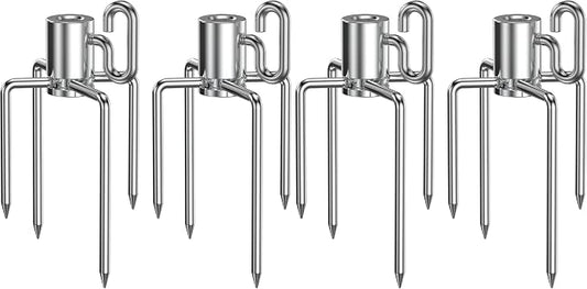 onlyfire 6008 Rotisserie Meat Forks(1-Pair) for Weber and Other Model Grills - Only Fits 5/16" Square Spit Rods (Pack of 2)