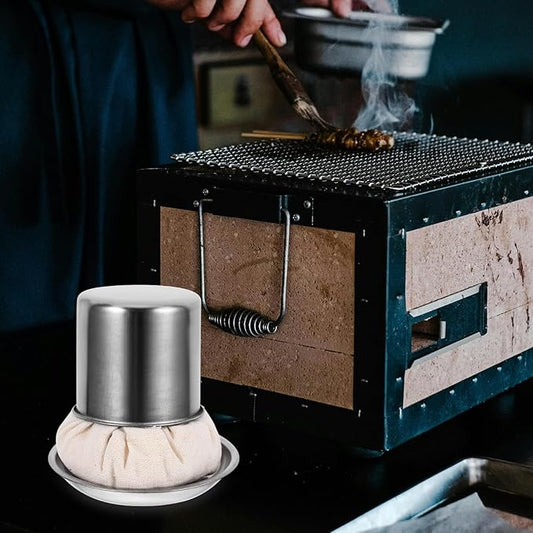 DOITOOL Pancake Grease Brush, Oil Brush for Cooking, BBQ Grill Oil Applicator Cooking Accessory Mop Tools Wiper (with Tray) Crepe Spreader Basting Sauce Pancakes Tools
