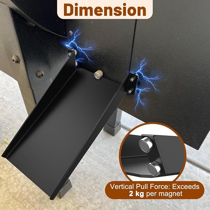 Magnetic Pellet Cleanout Chute | for Traeger and Pit Boss Smoker Pellet Grill Hopper Slide Accessory Wood Pellets Transfer Tool for Cleaner Hopper