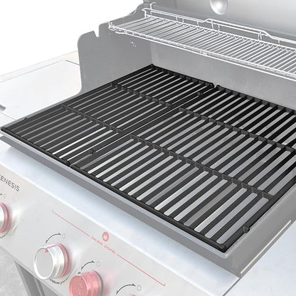 Grill Grates for Weber Genesis II/LX 300 and New 2022 Genesis 300 Series Grills, Genesis II E&S 310 315 320 325 340 335, 18.75" Grill Parts for Weber Genesis 2, Weber 66095 66802,66805, Cast Iron