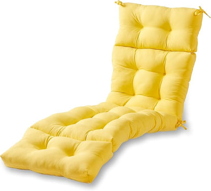 Greendale Home Fashions 72 x 22-inch Outdoor Chaise Lounge Cushion, Sunburst