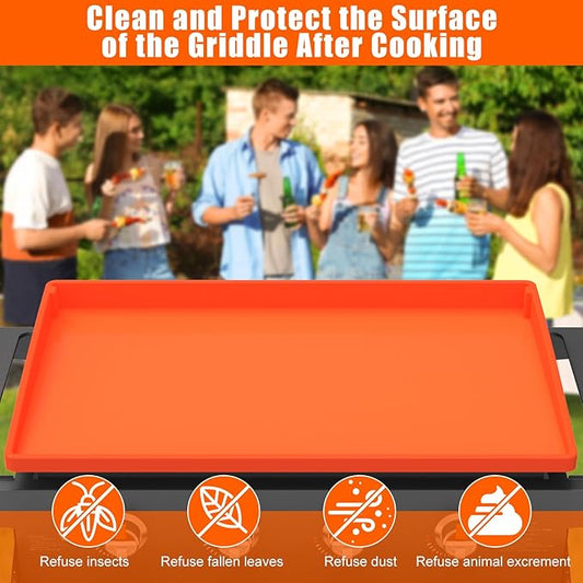 Silicone Griddle Mat Cover for Blackstone - 36 Inch True All-Encompassing Coverage Heavy Duty Food Grade Grill Buddy Mat, All Season Cooking Surface Protective Cover