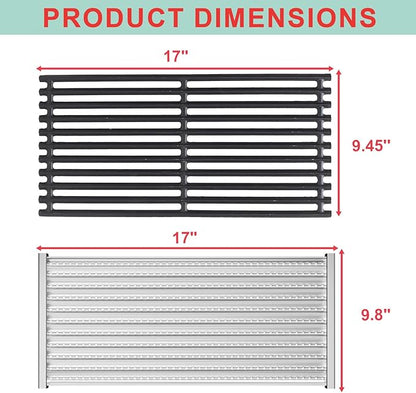 G533-0009-W1 Emitter Plates and Cooking Grates for Charbroil Commercial TRU-Infrared 4 Burner Grill 463242715 463242716 463276016 466242815 463257520, Replacement Parts for Charbroil G533-2200-W1