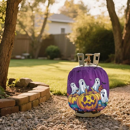 Halloween Propane Tank Cover 20lb Heavy Duty Propane Cylinder Cover Fits Standard 20 lb Tank Cylinder Waterproof Outdoor Grill Accessories
