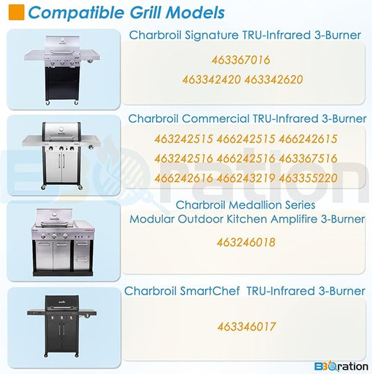 G466-2400-W1 17" Grill Emitter Replacement Parts for Charbroil TRU Infrared 3-Burner 463242516 466242515 466242516 466242615 466242616 463355220 463342420 Charbroil Grill Replacement Parts