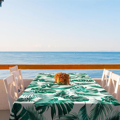 Outdoor Tablecloth with Umbrella Hole Umbrella Tablecloth Patio Tablecloths with Zipper for Courtyards, Terraces, and Beaches 60 x 120 in