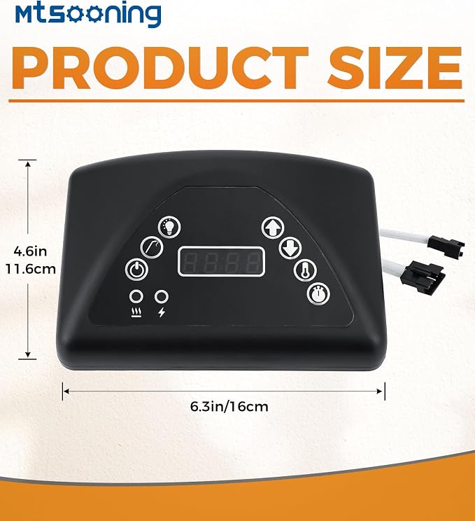 9907190002 Digital Control Panel LED Digital Display | Replacement for Masterbuilt MB20072418 MB20072618 and Other Smoker Grill Models
