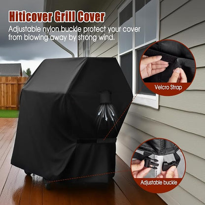 51" Grill Cover for Charbroil 463219125 Performance Griddle | Waterproof Outdoor Griddle Cover for Char Broil 4-5 Burner Gas Grill,Fade-resistant UV Resistant,51" W x 23" D x 42" H, Black