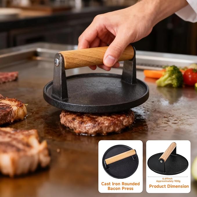 Griddle Accessories Kit for Blackstone, 28Pcs Hibachi Tools Accessories Set for Flat Top Teppanyaki with Griddle Spatula, Burger Press& Trivet Mat, BBQ Christmas Grilling Gifts for Dad,Men