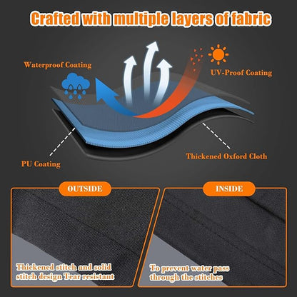 Grisun Grill Cover for Traeger Timberline XL TBB01RLG, Ironwood XL TFB93RLG BAC639 BAC647 Wood Pellet Grills - Heavy Duty Waterproof Fade Resistant Grill Cover for Traeger Cover