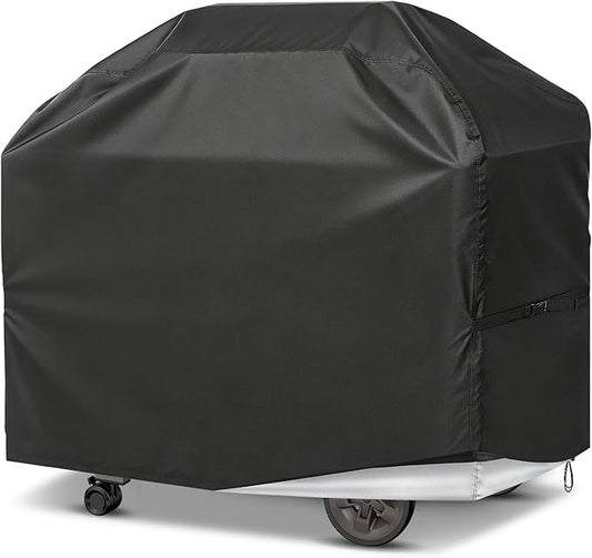PAMASE 57in Grill BBQ Cover fits Weber Genesis II, LX 300 Series & Genesis 300 Series - Waterproof Gas Cover for Outdoor Grill, UV Fade & Rip Resistant, Compatible with Dyna-Glo, Nexgrill, Char-Broil