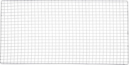 HARFINGTON Square BBQ Grill Net 29.5x60cm Electroplated Stainless Steel Barbecue Mesh Mat for Baking Smoking Charcoal Grilling Roasting
