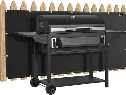 FLASLD Heat Shield Behind Grill, Fireproof Cover and Screen Protect Deck Railing from Grill, BBQ Fence Heat Shield for Wood Stove, Deck Railing Protector for Grill, Fireplace