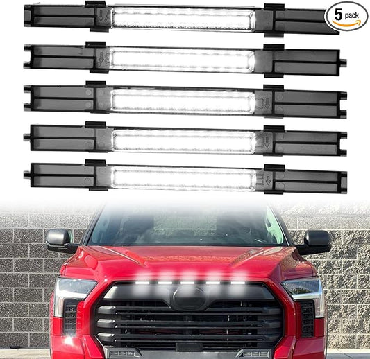 Led Grill Raptor Lights for Toyota Tundra Limited SR SR5 2022-2026 | White led Front Mesh mask Grills Grille light 22 23 24 25 26 Tundra accessories