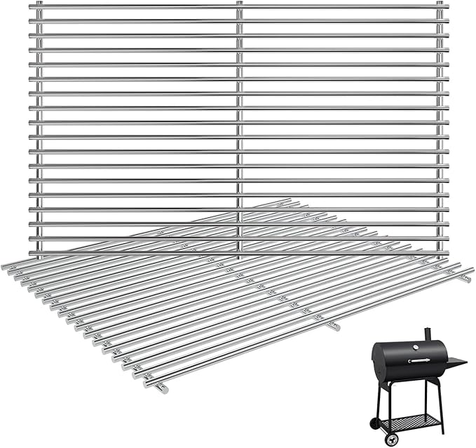 2-Pack Grill Grate Replacement Parts for Royal Gourmet CC1830 Series Charcoal Grill, Heavy-Duty Cooking Grid for 30-Inch Royal Gourmet Grill Parts CC1830,CC1830S,CC1830V,CC1830W,CC1830SC,CC1830F