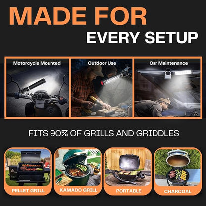 Light Accents LED BBQ Grill Light | Blackstone & Weber | 180° Rotation