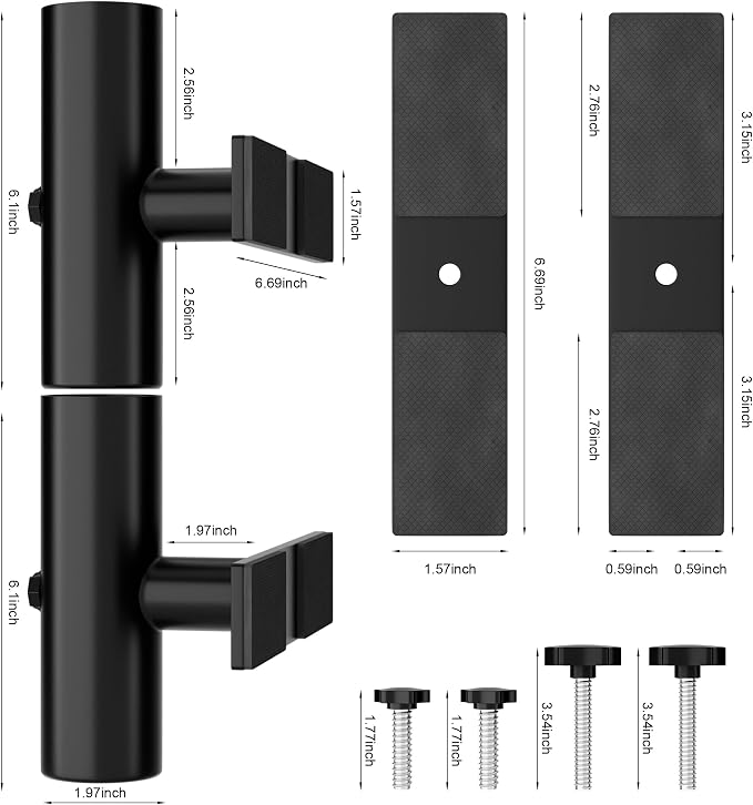 Umbrella Holder Parasol Holder Patio Umbrella Stand Mount Umbrella Clamp for Balcony, Outdoor Umbrella Holder Fixed Clip Deck Table Umbrella Mount for Deck,Railings,Beach,Courtyard,Boats,Tailgates