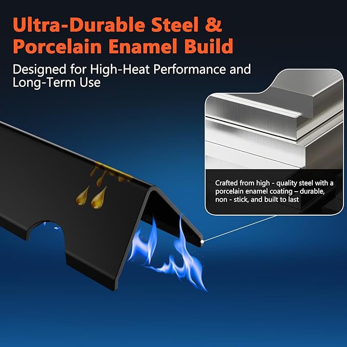 QuliMetal Genesis II Flavorizer Bars, Genesis II Grill Grates for Weber Genesis II Grill Parts - 66795 66095 Parts for Weber Genesis II 300 Series, GS4 Genesis II E-310 E-315 S-335 Series Grills
