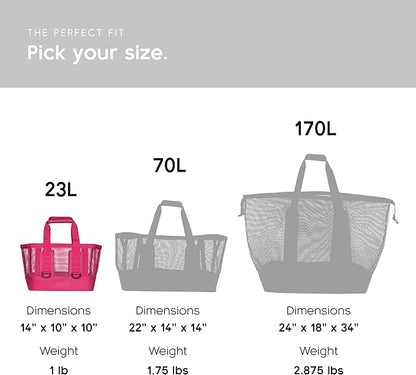 MISSION Boat Gear CASSI Heavy-Duty Outdoor Tote and Waterproof Marine-Grade Mesh Boat Bags