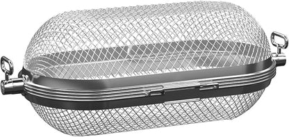 MixRBBQ Rotisserie Basket Grill Accessories, Stainless Steel Rotisserie Baskets for Napoleon 64000 Outdoor Grill, Universal Fits for Kabobs French Fries Veggies Fits