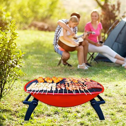 Outdoor Picnic Charcoal Grill Foldable BBQ Grill for Outdoor Barbecue Grill Campers Barbecue Travel Park Beach Outdoor Grill
