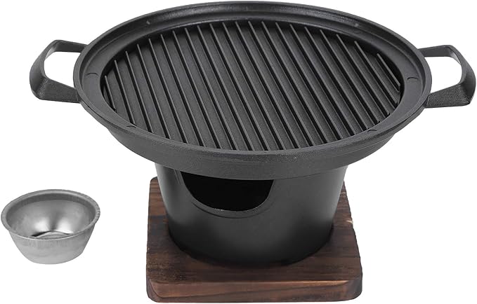 Haofy Portable Korean Barbecue Grill, Non Stick Barbecue Grill Charcoal Outdoor for Camping Picnic