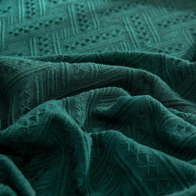 AIVIA Slipper Chair Table Cover Sheet, Reversible Tablecloth Throw Cushion Covers for Single Seat Recliner Armchair Ottomans Spread Furniture Decorations Protector Slipcover Blackish Green