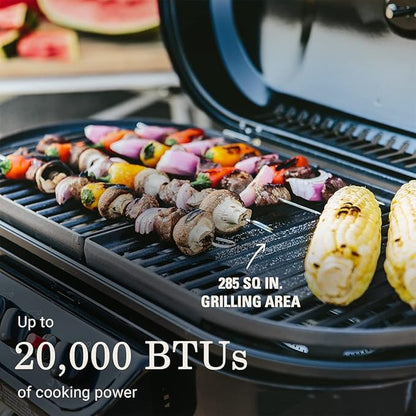 Coleman RoadTrip Swaptop Gas Barbecue Grill with Temperature Control in Green Cast Iron and Aluminum