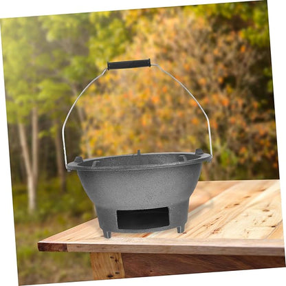 Wakauto Portable Cast Iron Charcoal Grill Stove Tabletop Japanese Bbq Grill for Indoor and Outdoor Use Mini Portable Stove with Versatile Griddle for Charcoal Cooking Easy Operation for