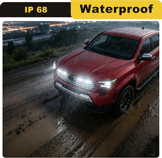 White Led Grills Lights for 2024 2025 2026 Toyota Tacoma Limited | amber ,white ,RGB 2025 2026 tacoma limited grille light assembly