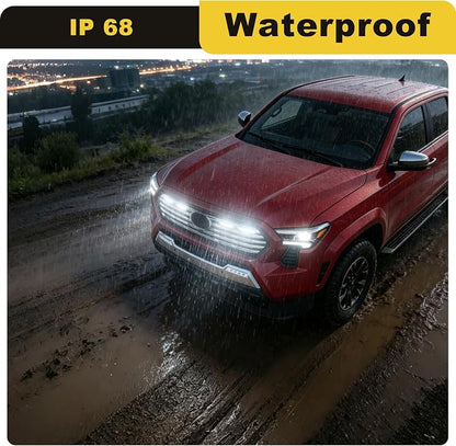 White Led Grills Lights for 2024 2025 2026 Toyota Tacoma Limited | amber ,white ,RGB 2025 2026 tacoma limited grille light assembly