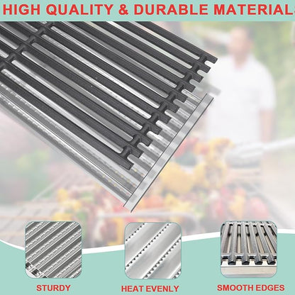 463642316 Emitter Plates & Cooking Grates for Charbroil TRU-Infrared 466642416 463632320 463644220 463675016 463675016P1,Infrared Grill Replacement for Charbroil G369-0030-W1 G362-2100-W1,17 Inch