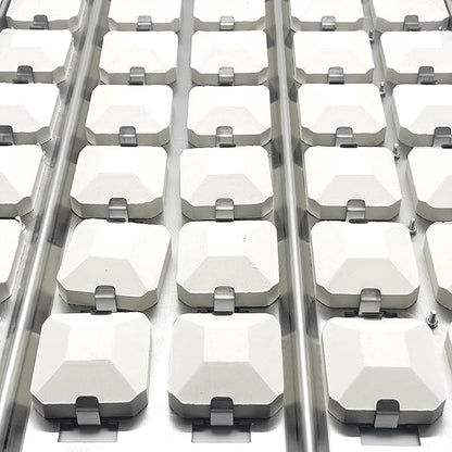 19 1/4" Stainless Heat Plates with Briquettes Tray Grate Tray Clips Replacement for Lynx L30R, L30PSR, L42FR, L54, 30", 42" and 54" Gas Grill