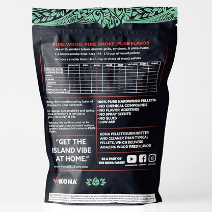 Kona Oak Indoor Smoker Pellets - 2 lb Resealable Bag
