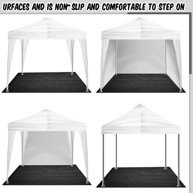 Tinideya 10x10 ft Outdoor Storage Shed Floor Mat Waterproof, Non Slip & Washable Camping Tent Carpet for Outdoor Camping, Lawn Supplies (Storage Shed Not Included)