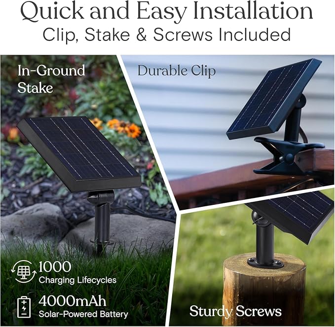 Brightech Ambience Pro 27 Ft Solar Powered Outdoor String Lights - Commercial Grade Waterproof Patio Lights Withn Edison Globes, Shatterproof LED String Lights for Patio - 1W, Warm White, 12 Bulbs