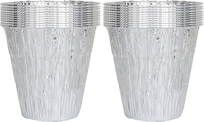 20-Pack Disposable Foil Liners for Traeger Timberline XL Pellet, for Pit-Boss, for Camp Chef, for Oklahoma Joe's, Grease Bucket & Drip Tray Liners, Fits Pellet Grill Accessories