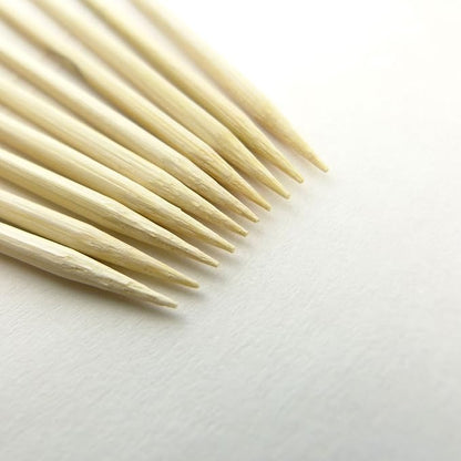 BambooMN Decorative Ball End Cocktail Fruit Sandwich Picks Skewers for Catered Events, Holiday's, Restaurants or Buffets Party Supplies - 5.9" Mustard Yellow, 100 Pcs