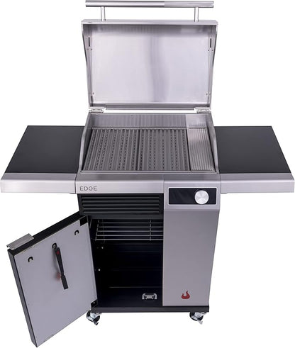 Char-Broil 22652143 Edge Electric Grill & 9328812P06 Aluminum Disposable Grill Drip pan, (10-Pack), Silver