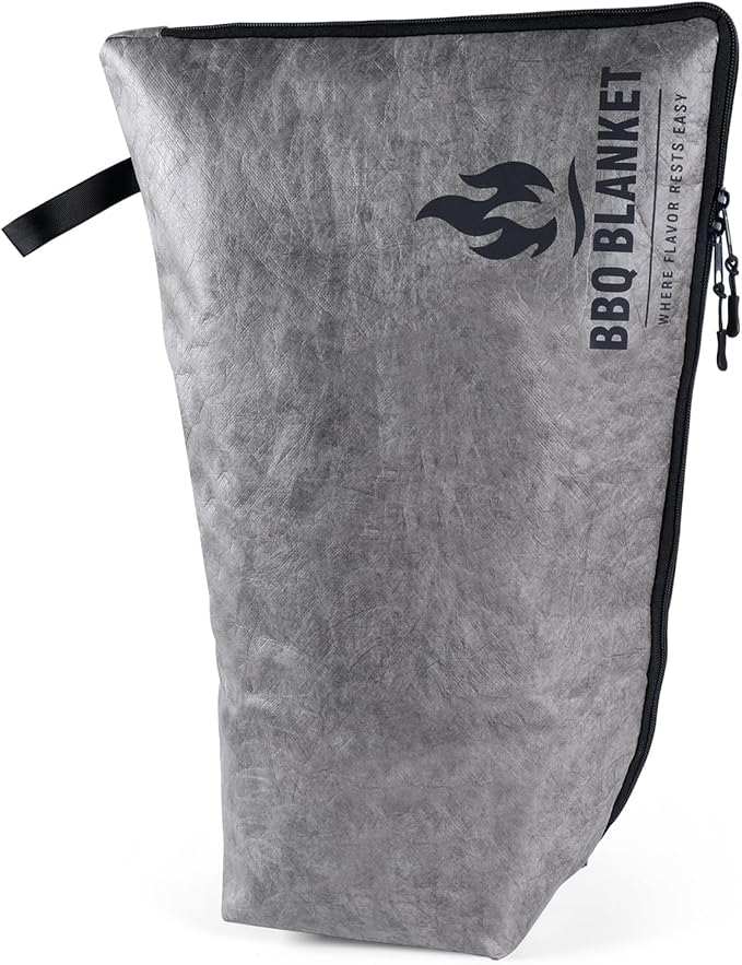Portable Insulated BBQ Blanket for Resting Meat with Wide Mouth & Zipper – Multi-Layer Leakproof BBQ Resting Bag for Smoking, Grilling, Pulled Pork Shoulders, Steaks, Briskets, Beef, Turkey