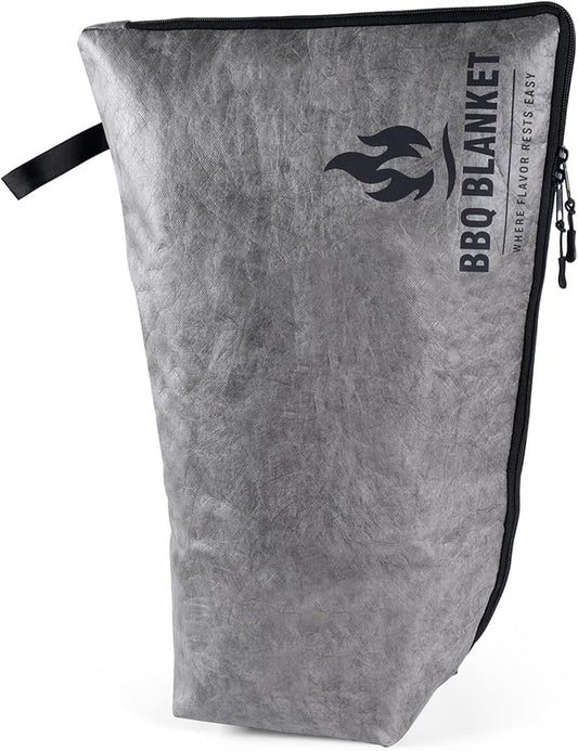 Portable Insulated BBQ Blanket for Resting Meat with Wide Mouth & Zipper – Multi-Layer Leakproof BBQ Resting Bag for Smoking, Grilling, Pulled Pork Shoulders, Steaks, Briskets, Beef, Turkey