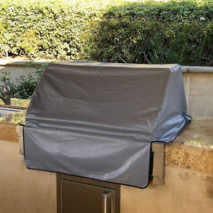 Formosa Covers Heavy Duty 56 Inch Built-in Grill Cover - Outoor Gas Grill Cover, Waterproof Vinyl + Cotton-Lined, Peel and Stick Fasteners 56" L x 30" D x 16" H Vinyl Grey