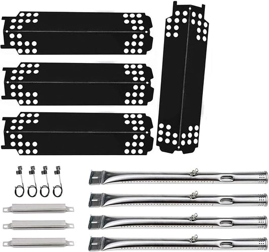 Grill Replacement Parts for Charbroil 463436215, 463436214, 463436213, 467300115, 463234413, 466342014 Gas Grills, Grill Burner Pipe Tube, Heat Plate Tent Shield, Carryover Tube, Grill Igniter