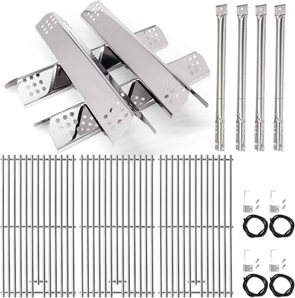 Criditpid Grill Parts for Kitchenaid 740-0780 720-0745B 720-0745 720-0745A, Grill Grates & Grill Burners & Igniters & Flame Tamer for Kitchenaid 740-0780 4-Burner Built-in Propane Gas Grill