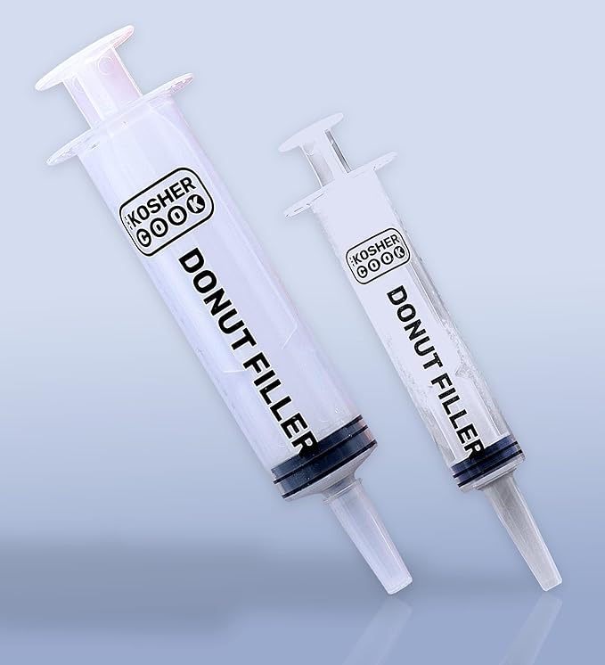 The Kosher Cook Set of 2 Donut Filling Injector - Kitchen Tools Pastry Injector - Plastic Durable Food Injector Syringe