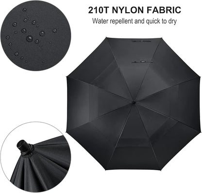 G4Free 80 Inch Golf Umbrella Extra Large Umbrella Double Canopy Windproof | Heavy Duty Oversized, Waterproof Stick Umbrella for Rain UV Protection, Fits 6-8 people for Doorman/Family/Patio
