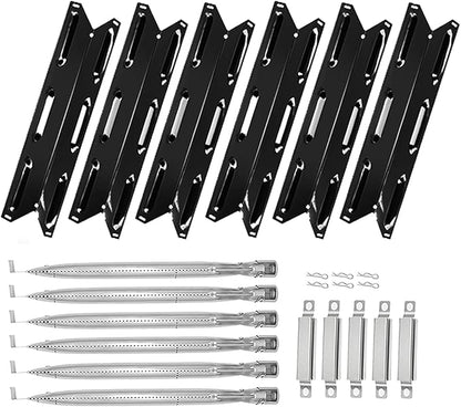 BQMAX Grill Parts for Kenmore 6 Burner Gas Grill 146.23681310, 146.47223610, 146.23766310, Heat Plate & Burner Kit for Kenmore Grill Replacement Parts, Parts for Kenmore 6 Burner Grill 146.23681310