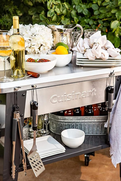 Cuisinart CPT-194 Outdoor Stainless Steel Grill Prep Table