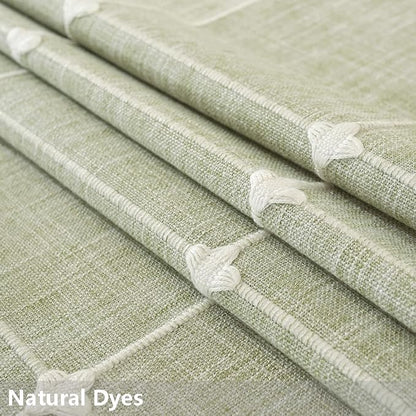 TruDelve Rectangular Tablecloth 52x70 Green Table Cloths Rectangle Table Cotton Cloth Tablecloths Spring Rustic Tablecloth(Green,70"x52",Rectangular)