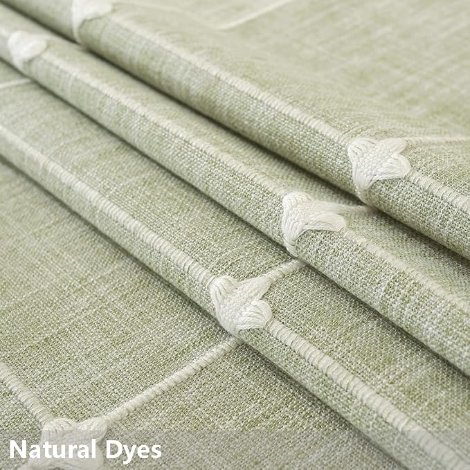 TruDelve Cotton Square Tablecloth 70 x 70 Green Fabric Farmhouse Cloth Tablecloths Outdoor Table Cloth for Picnic Table Cover (Green,70"x70",Square)